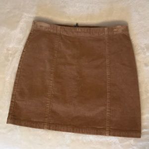 Tan Corduroy Skirt